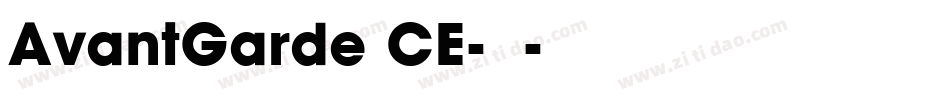 AvantGarde CE-普通字体转换
